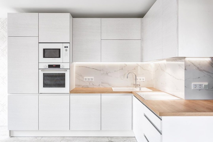 Белый кухонный гарнитур-Кухня из ЛДСП «Модель 583»-фото2