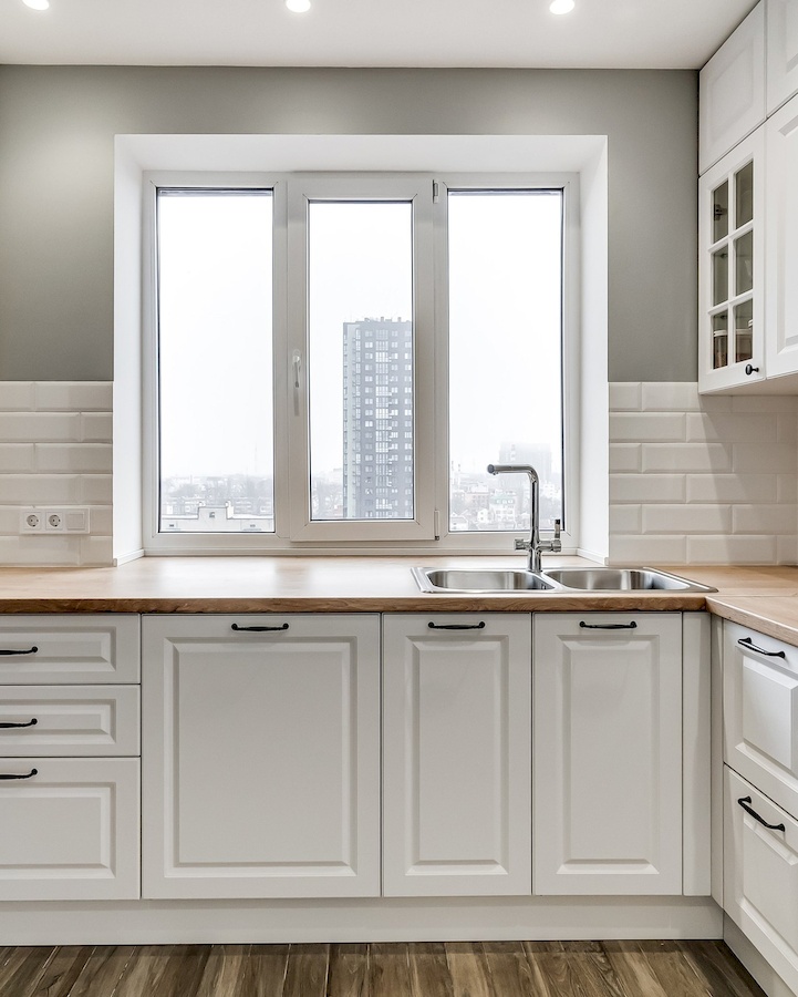 Белый кухонный гарнитур-Угловая белая кухня «Модель 769»-фото6