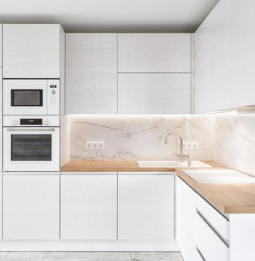 Белый кухонный гарнитур-Кухня из ЛДСП «Модель 583»-фото6